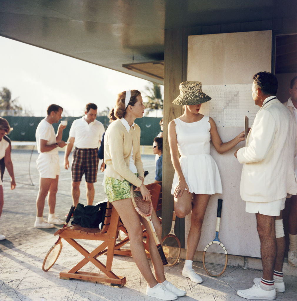 tennis in bahamas by slim aarons 1957