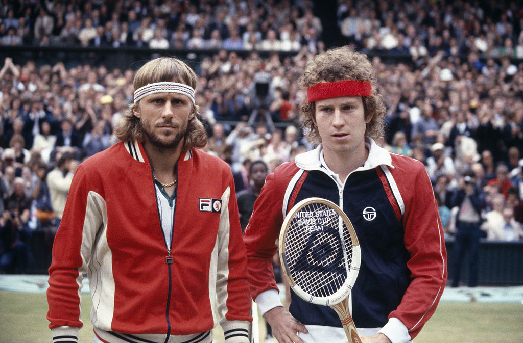 bjorn borg and john mcenroe at wimbledon in 1981