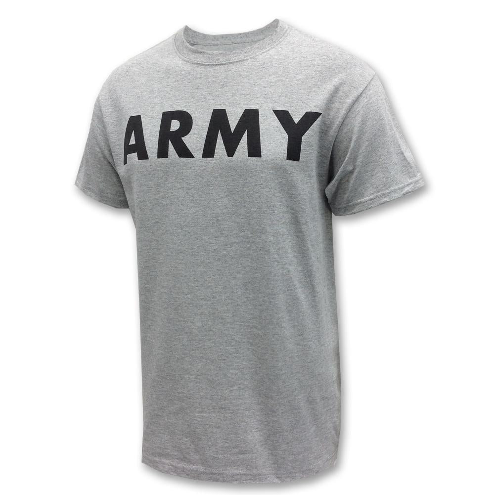 Army Gear: Army Logo Core T-Shirt in Grey