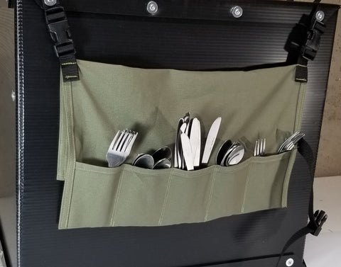 The new Camping Kitchen Box Flatware Roll