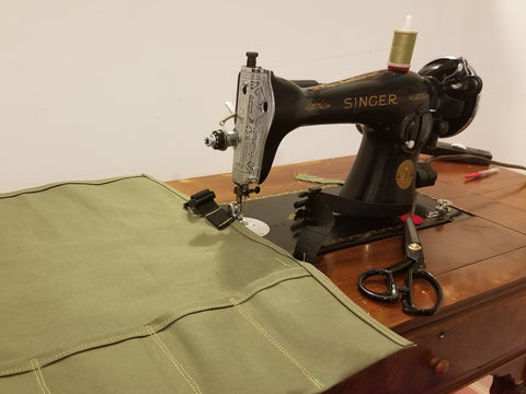 A freshly sew flatware roll