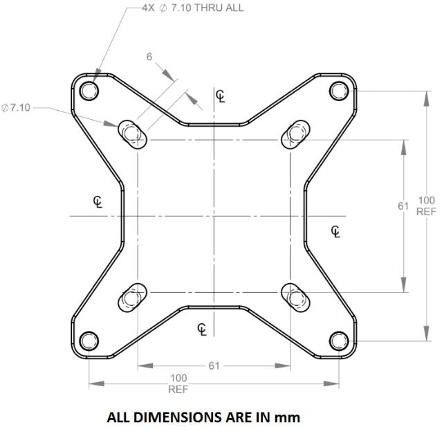 4 Inch W Type Antenna Mast Wall Mount Bracket Ez30 4 3 Star Incorporated