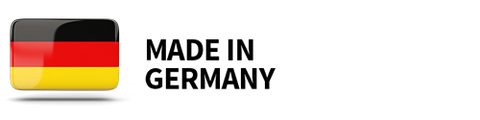Made in Germany with the German flag