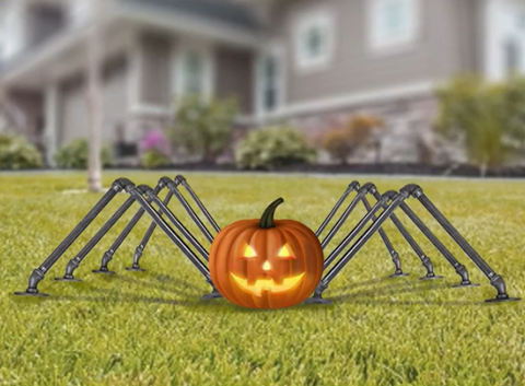 PIPE DECOR® Pumpkin Spider