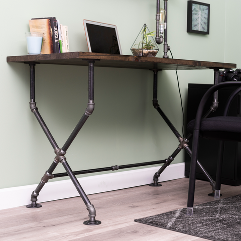 X Desk By PIPE DECOR