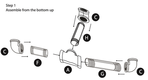 PIPE DECOR® Step 1 Candle Holder