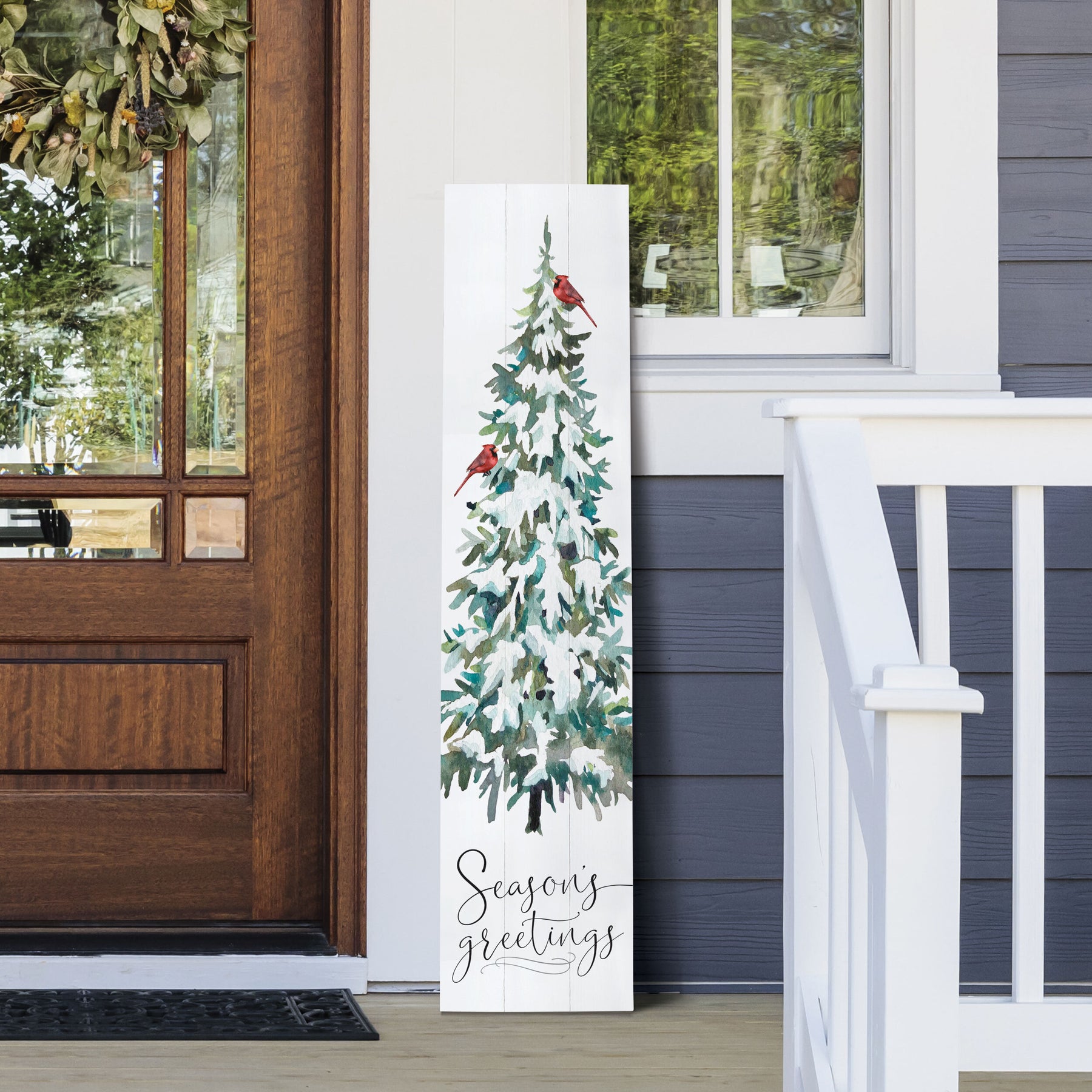 Season's Greetings Winter porch sign
