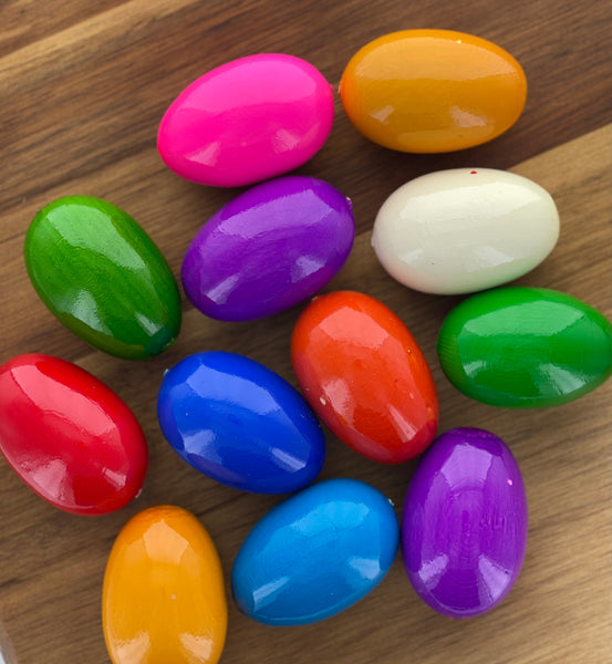 Colored  Wooden Eggs