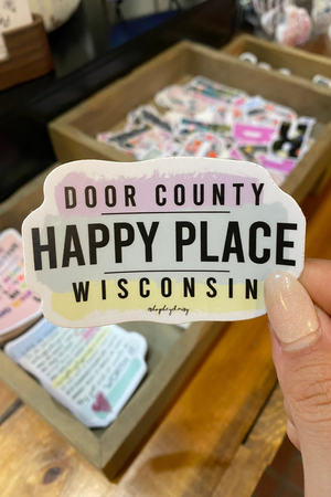 Door County Happy Place Sticker - shop hey daisy!