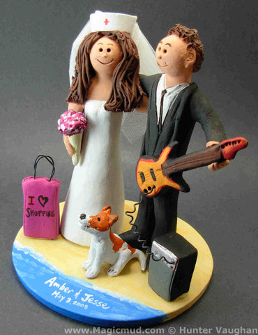 Shopper Bride Wedding Cake Topper
