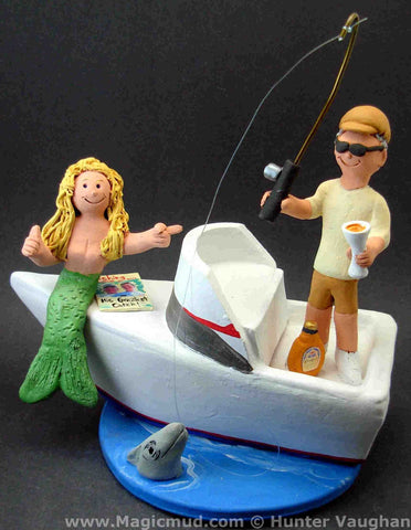 Yacht and Sailboat Wedding Cake Toppers