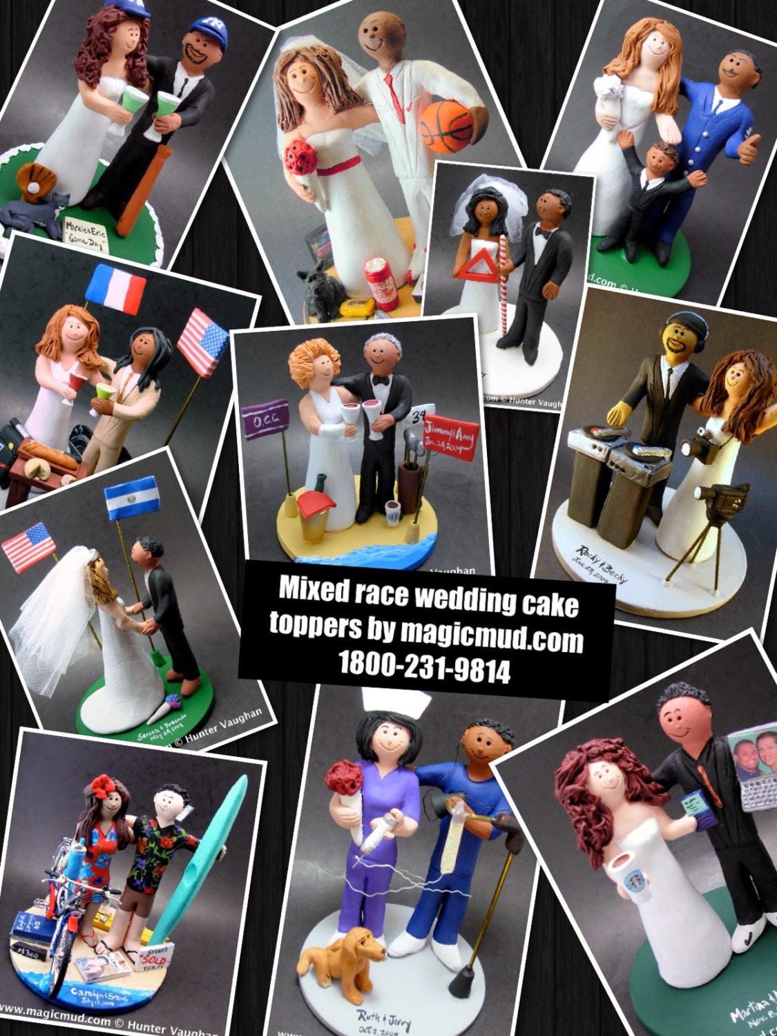 Interracial Wedding Cake Toppers Mixed Race Wedding Caketopper Birac Customweddingcaketoppers 