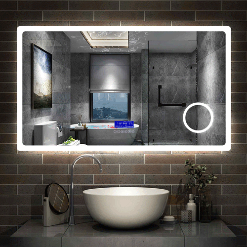 LED badkamerspiegel tot 160cm lichtkleur 2700/6000K wandspiegel m – AICA Sanitair B.V.