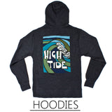 Tropical Wave Art Hoodies by North Shore surf artist Heather Brown