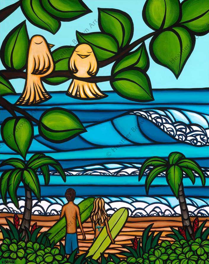 Hawaii Surf Art, Heather Browns favorite art paitings
