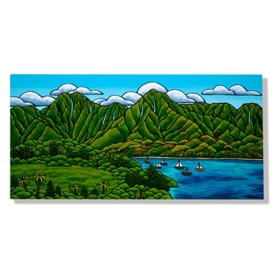 Sailboats at Hanalei - Heather Brown - Canvas Giclée - Limited