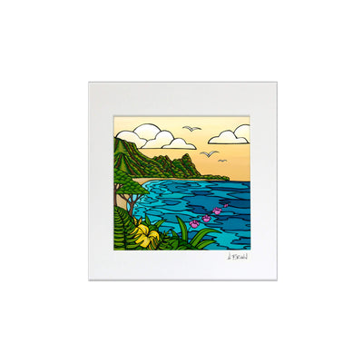 Lāhainā Shores - Matted Paper Print - Heather Brown Art