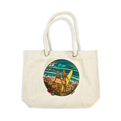 Hale'iwa Bridge Tote Bag - Products - Heather Brown Art