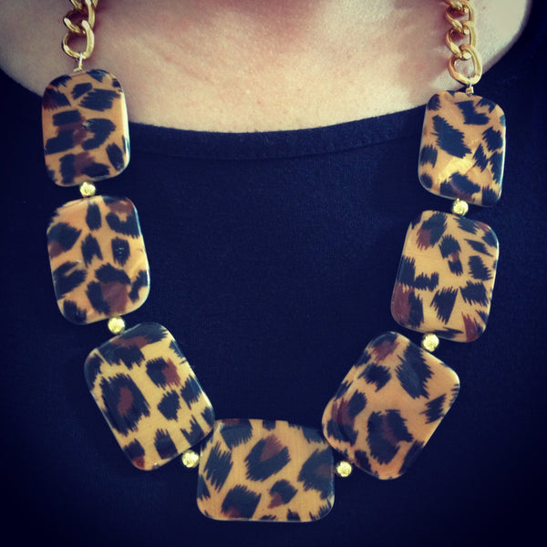 leopard necklace Ltd. Handmade Jewelry