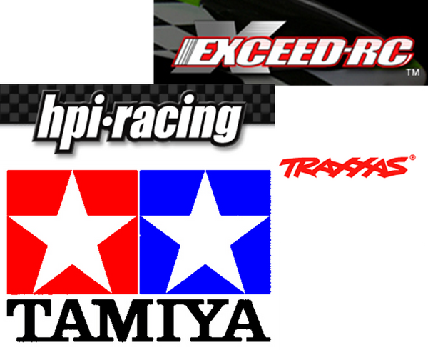 Les grandes marques de voiture de modélisme (TRAXXAS, TAMIYA, EXCEED-RC et hpi-racing)