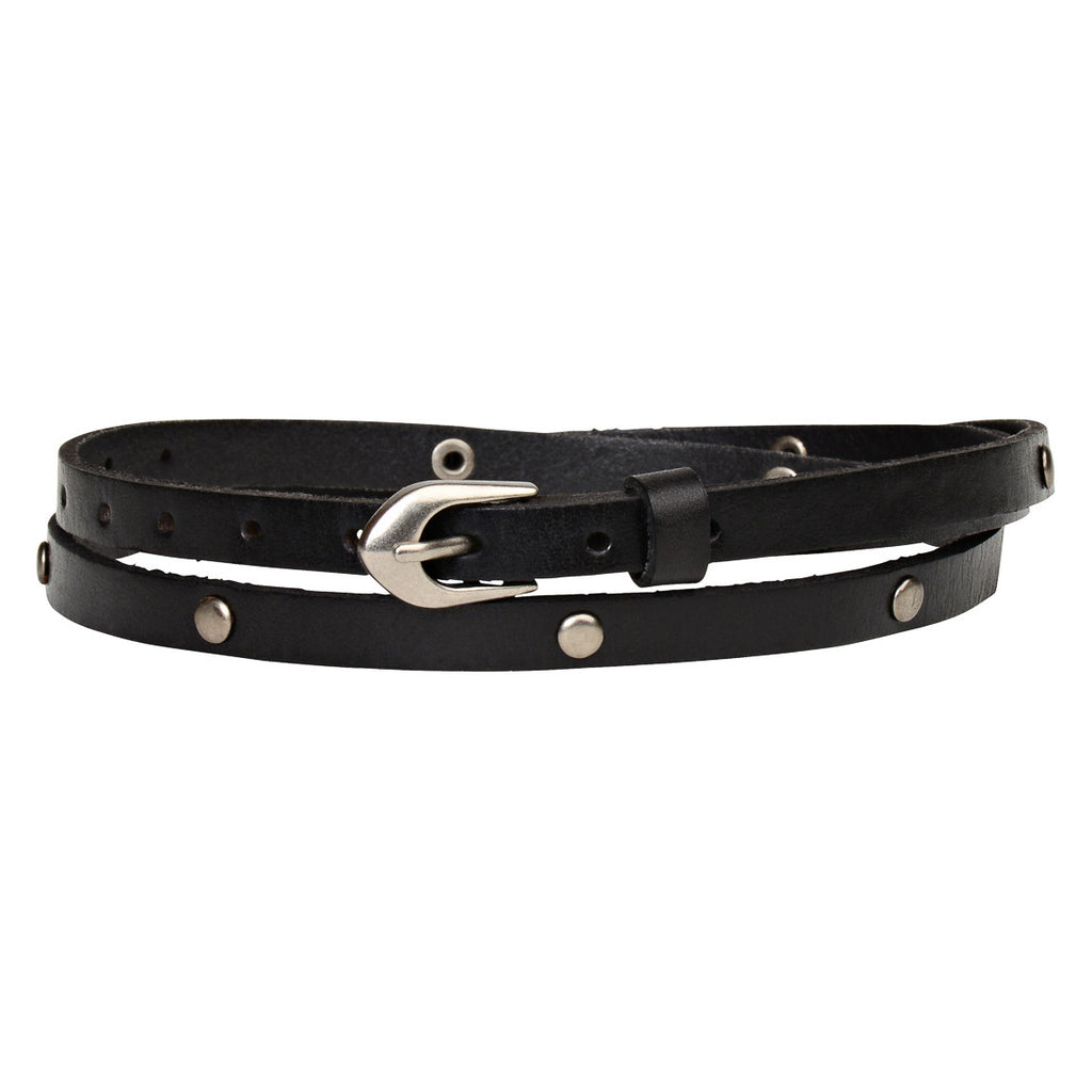 Genuine Leather Super Skinny Belt Thin Belt in Solid Colors T701 | True ...