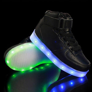 shoes with glowing soles