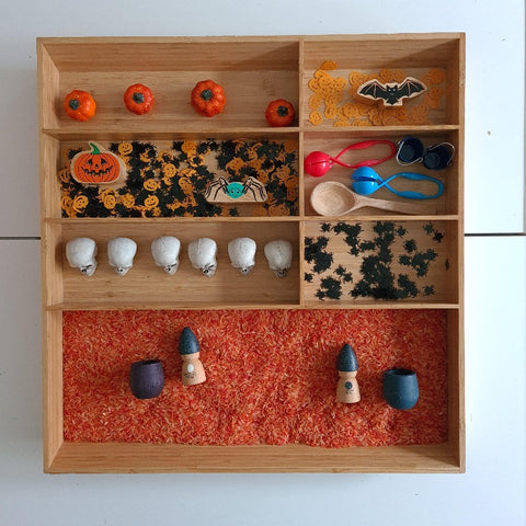 sensory play, sensorisch spelen, houten speelgoed