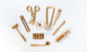 houten speelgoed, montessori speelgoed, houten dokterset