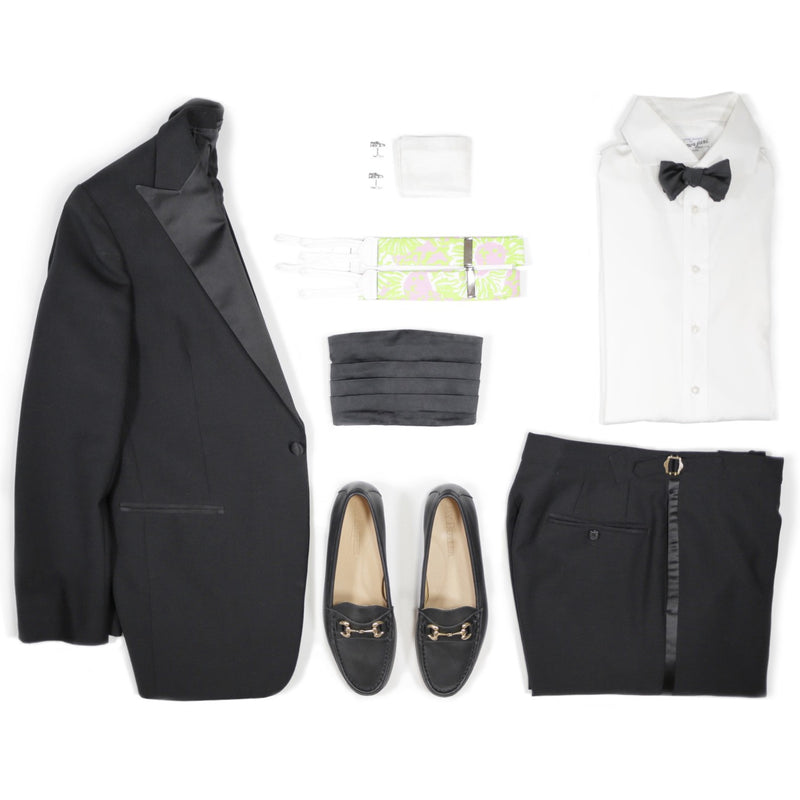 black tie loafers