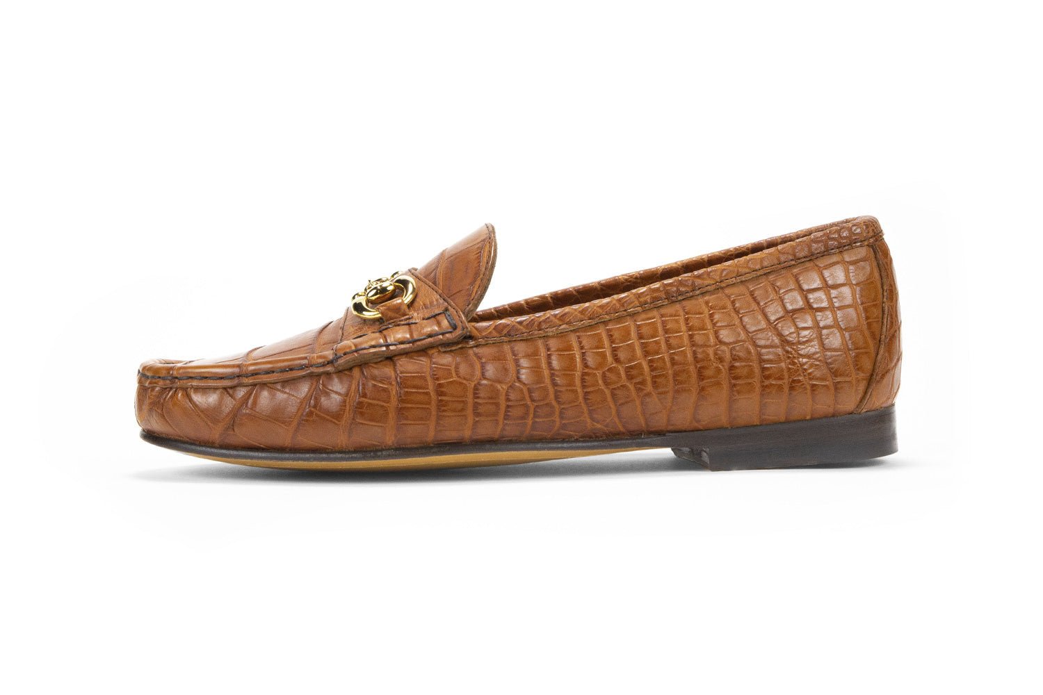 Alligator Leather Millbank Bit Loafer (Gold Bit) – Jay Butler