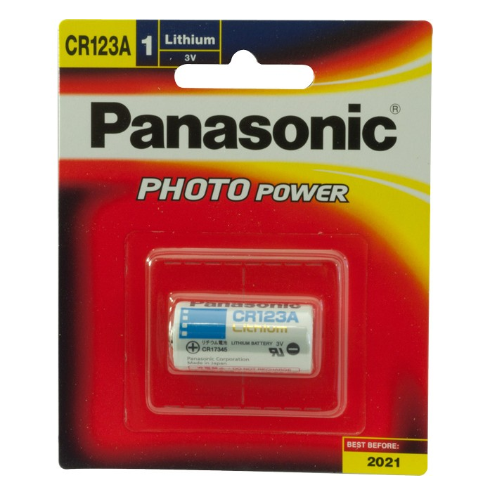 Panasonic Lithium Battery CR123A 3V - Blister 1 pcs