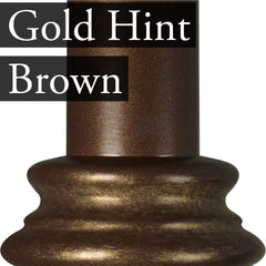 Gold Hint Brown  Iron Finish Color for Heiressy Iron Beds