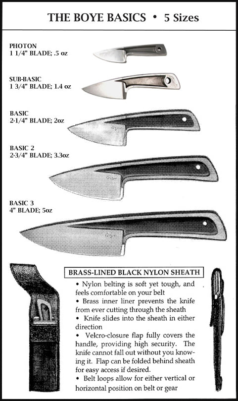 About Boye Basic Knives – Francine Etched Knives