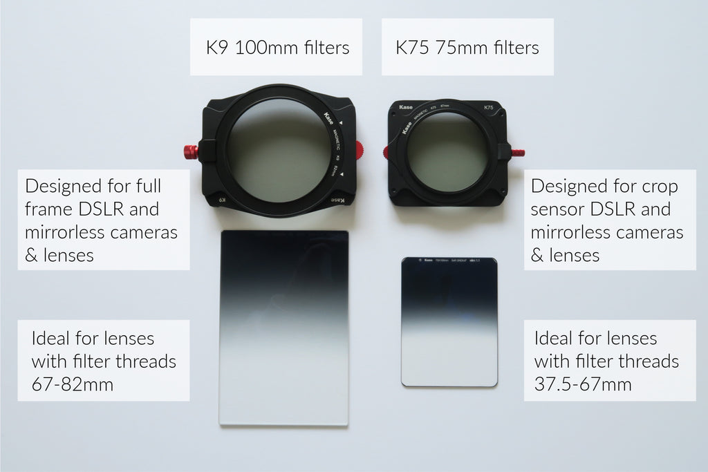 Kase Filters K9 vs K75 filter kit