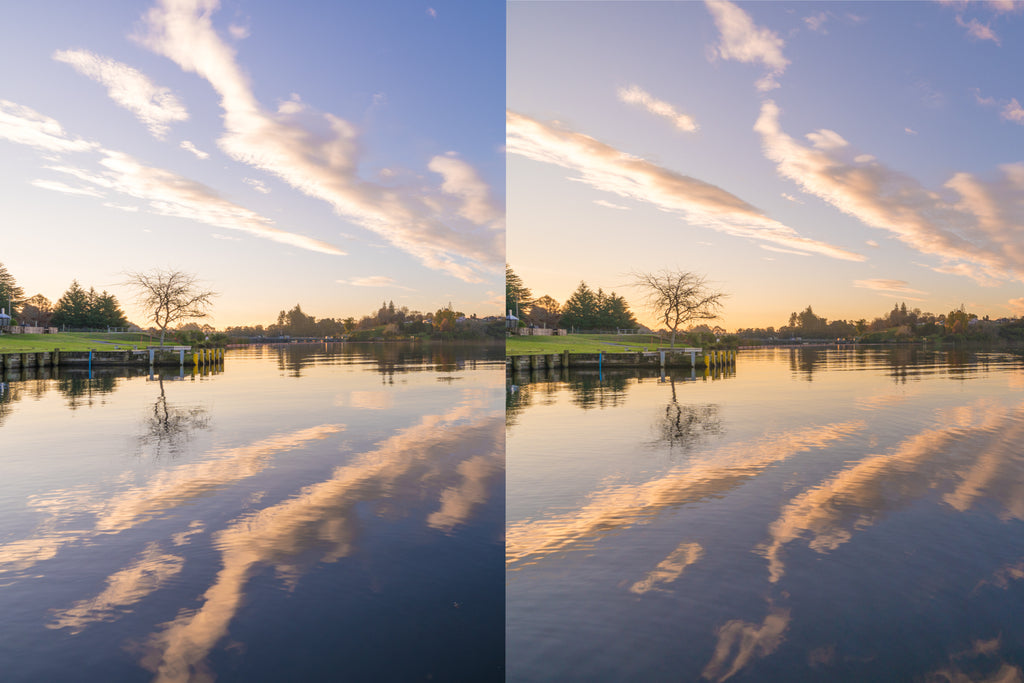 Kase Graduated Filter before and after