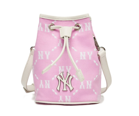 AESPA] - MLB X AESPA NINGNING MONOGRAM EMBOSS MINI CROSS BAG