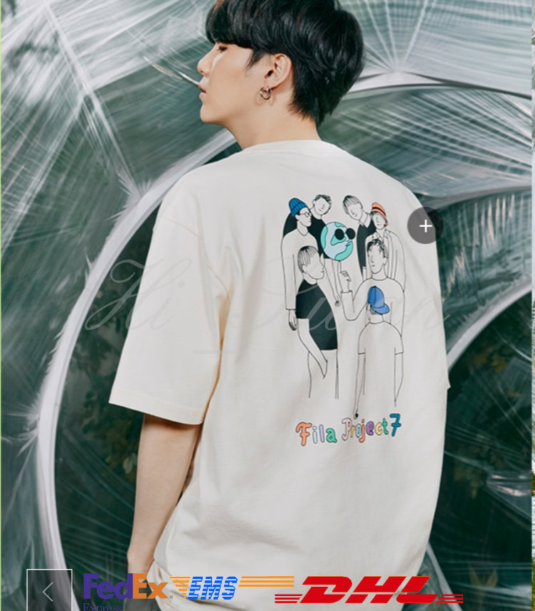 BTS] - FILA X BTS PROJECT 7 BACK TO EARTH T-SHIRT FS2RS – HISWAN