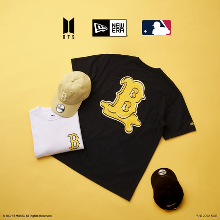 HISWAN [BTS] - BTS x New Era Dynamite La Dodgers T-Shirt 4 Colors OFFICLAL MD XL / Ivory