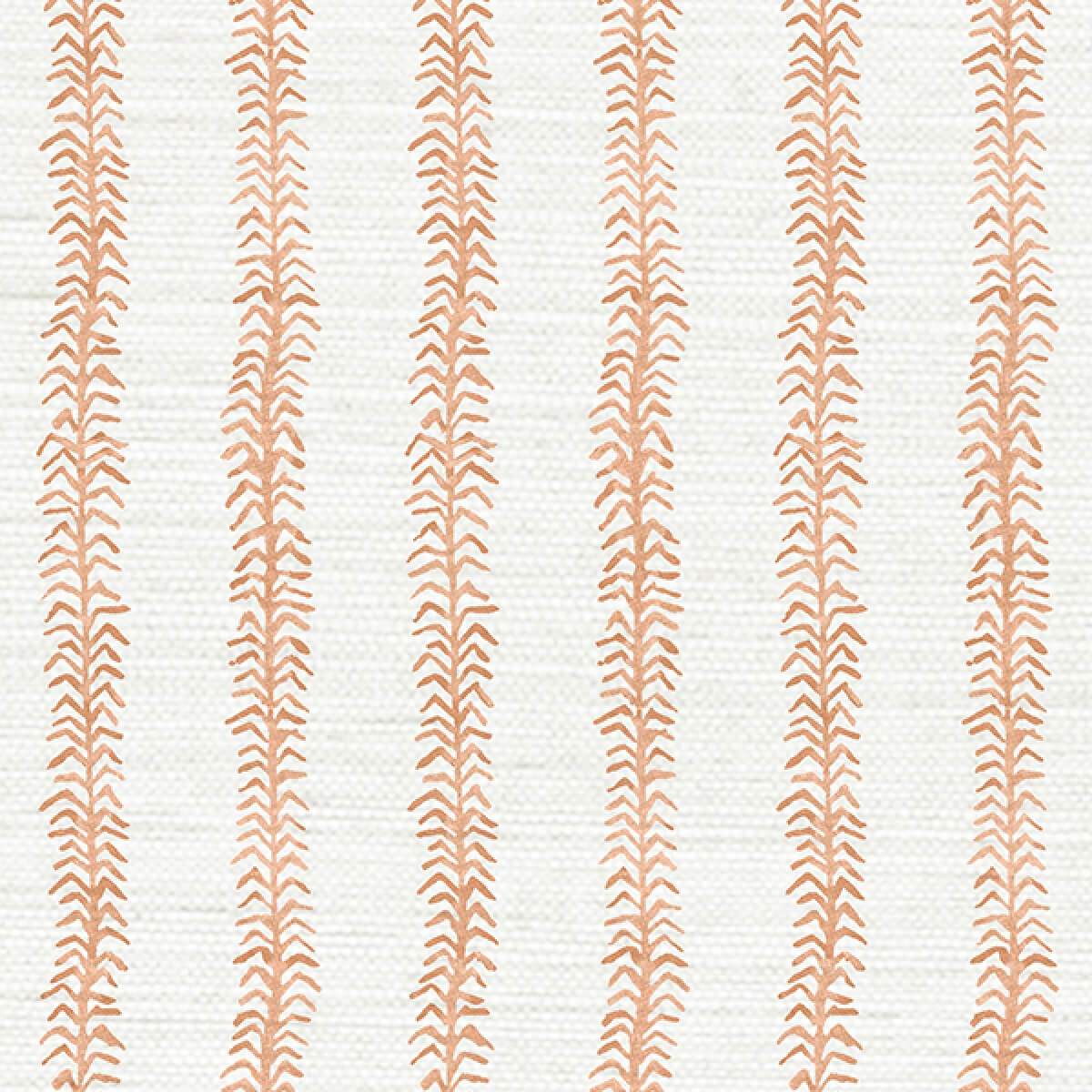 Viney Stripe Peach Grasscloth Wallpaper