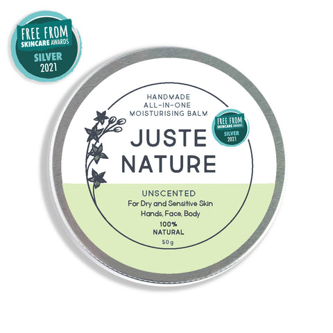 Juste Nature award winning Unscented all in one moisturising balm