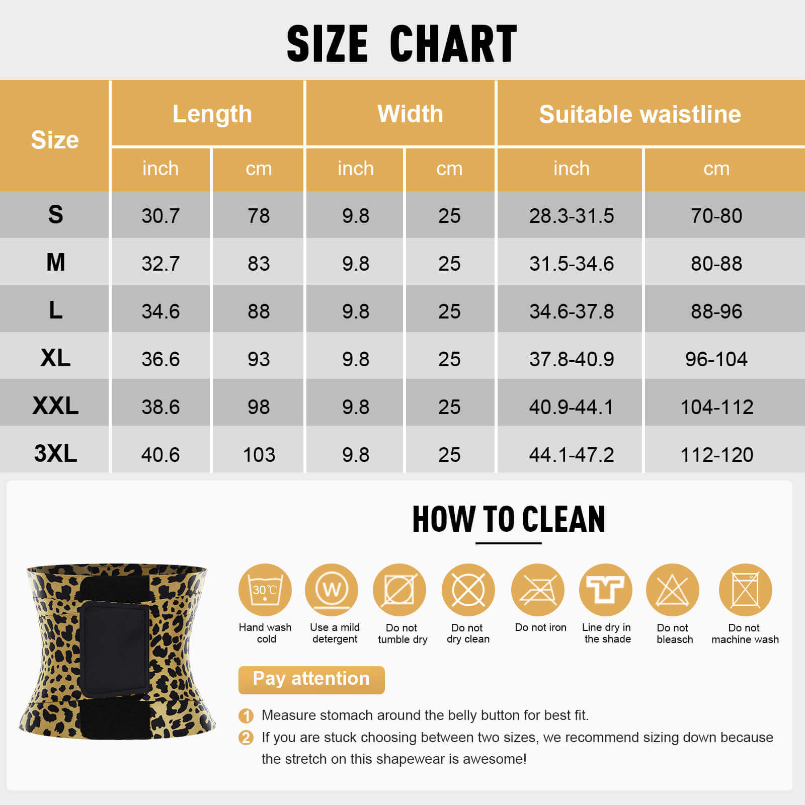 Sculptshe Firm Control Leopard Waist Trainer