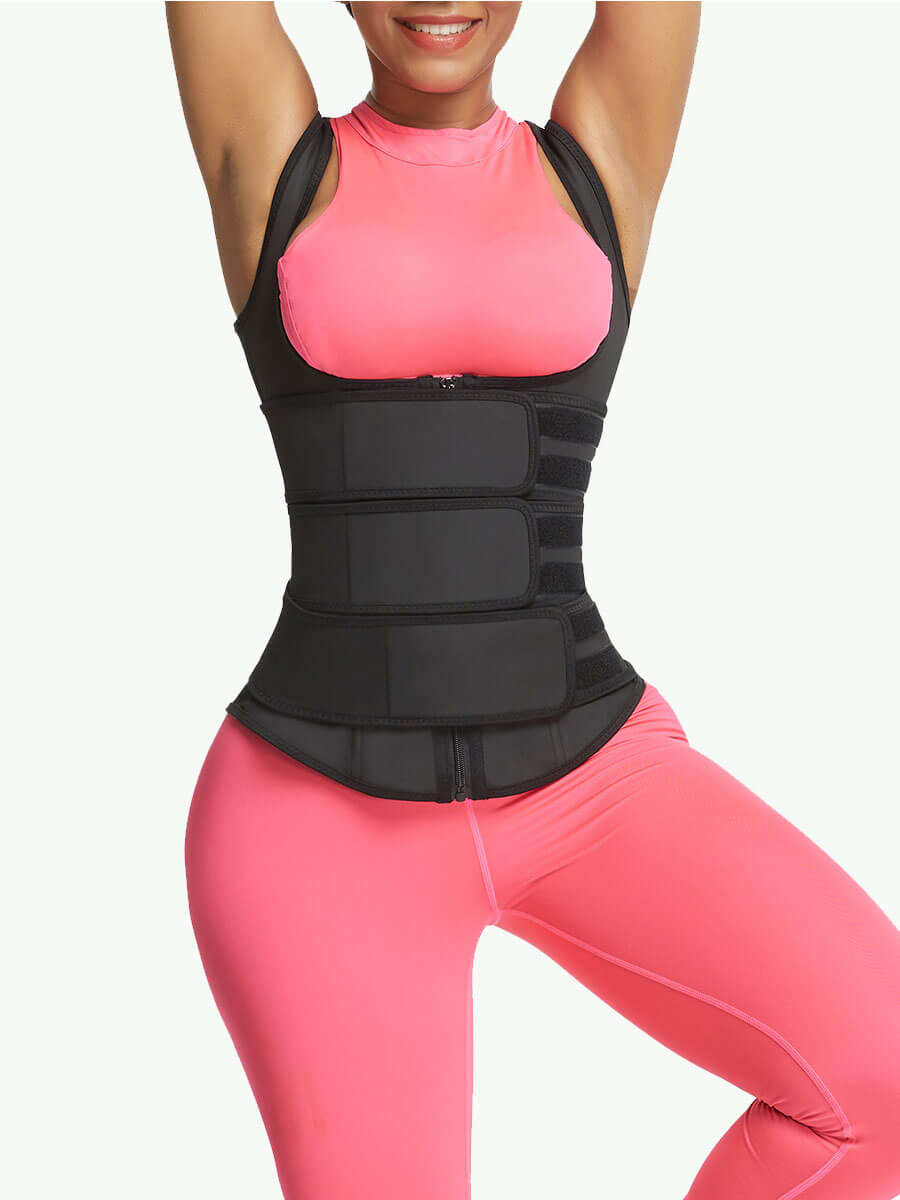 plus size latex waist trainer vest