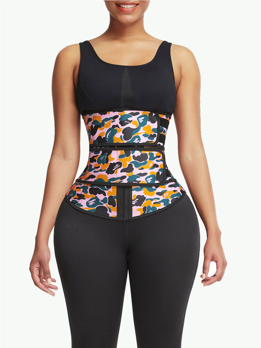 zipper latex waist trainer