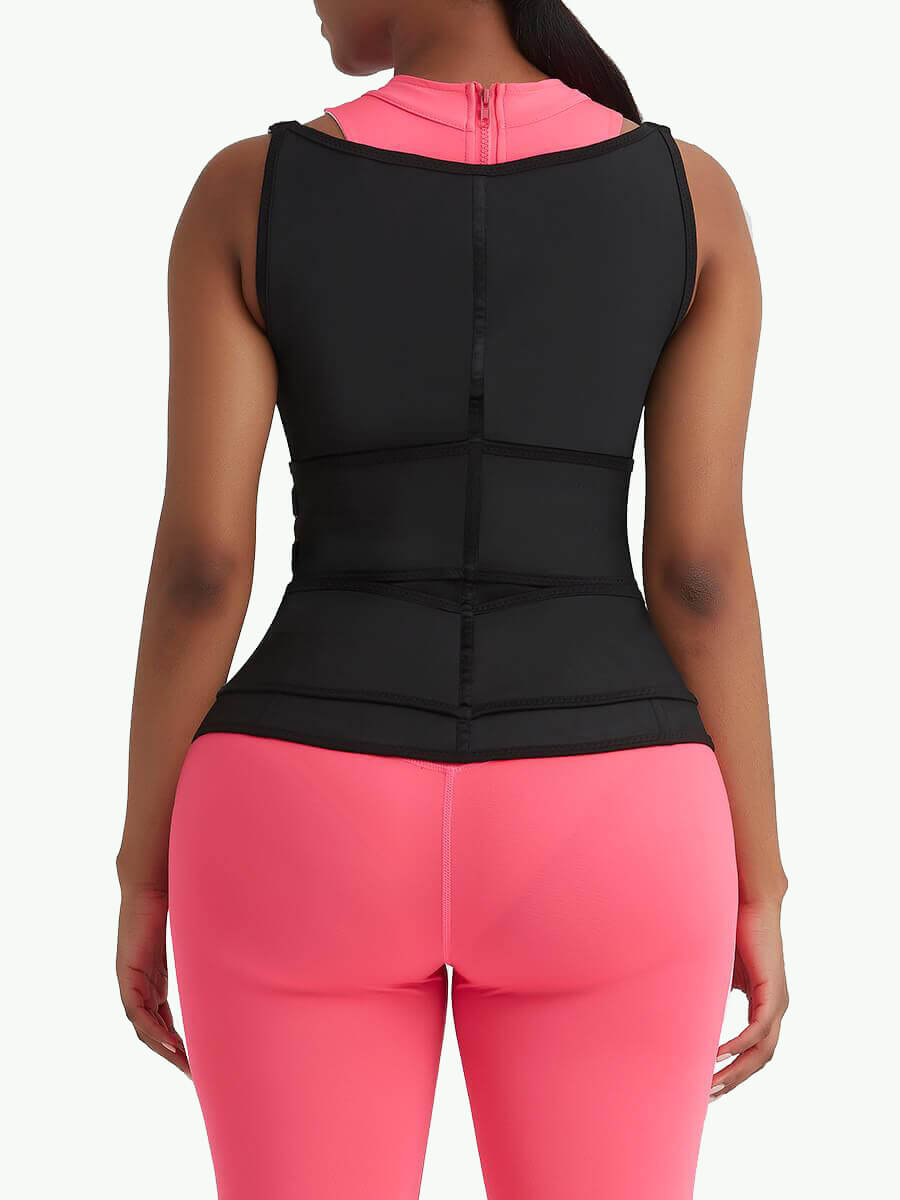 plus size latex waist trainer vest