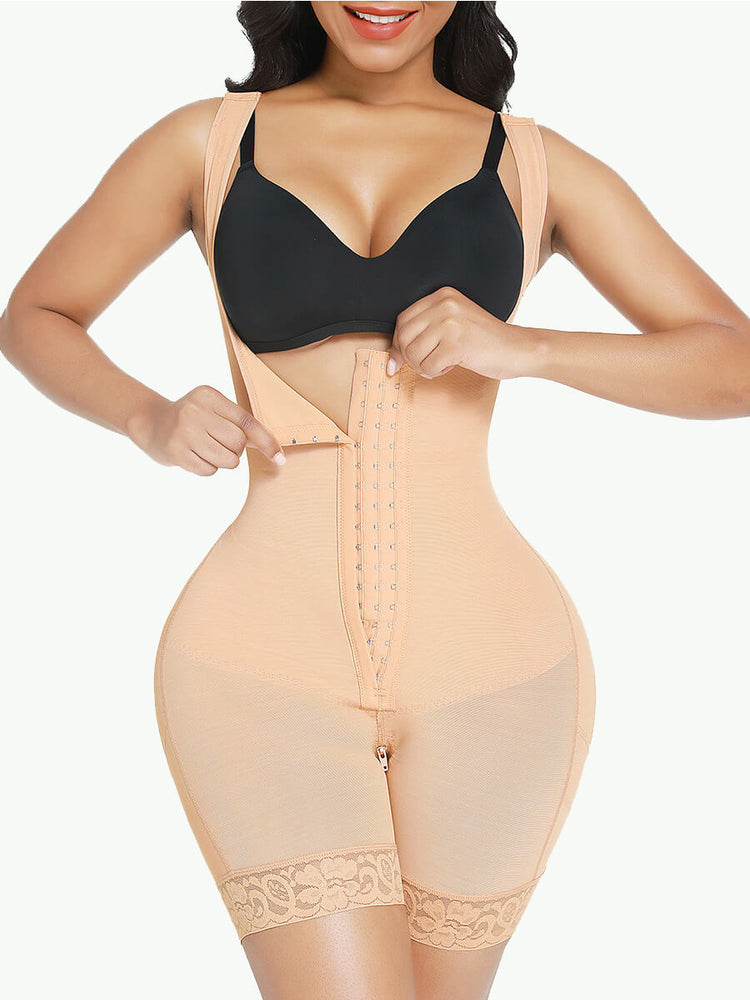 
            
                Load image into Gallery viewer, Sculptshe Wide Straps Power Slimmed Full Body Shaper
            
        