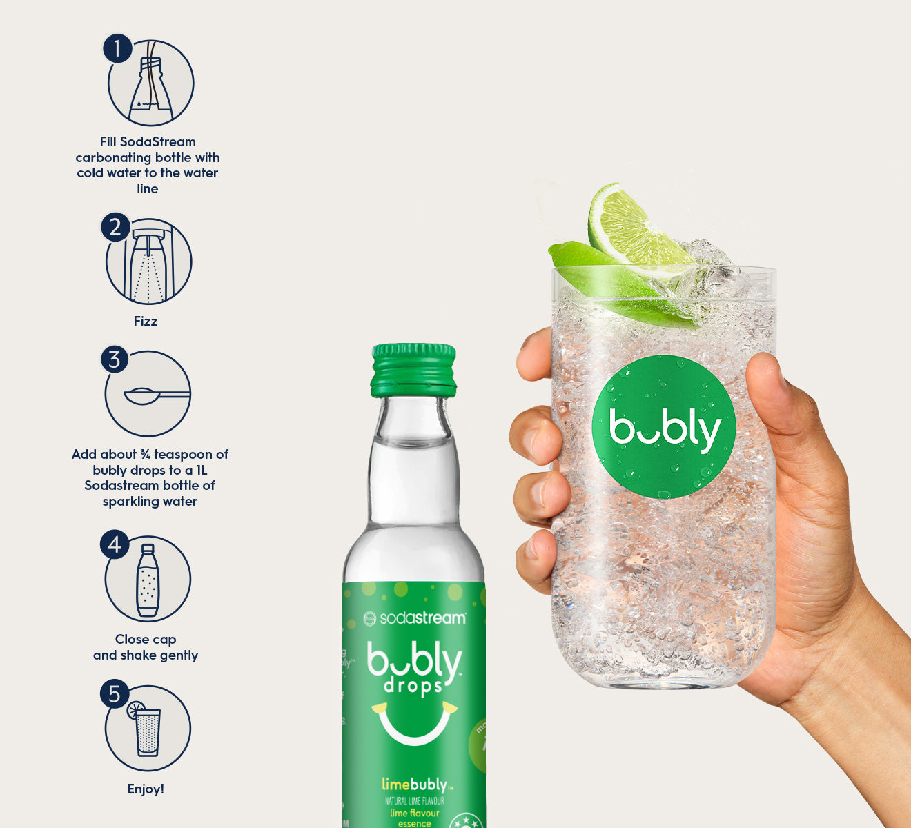 sodastream lime bubly drops™ 6 Pack