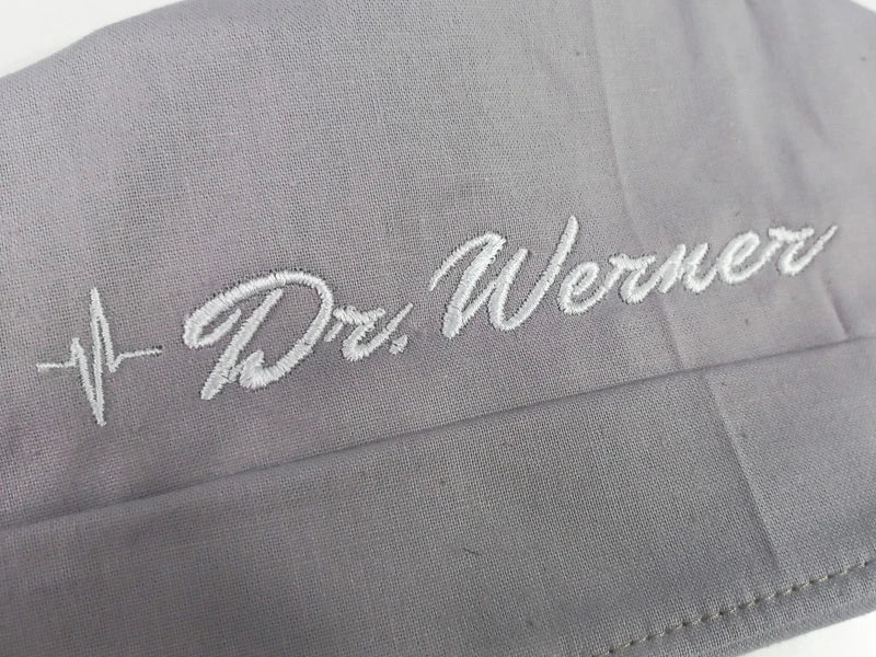 OP-Haube personalisiert Dr Werner