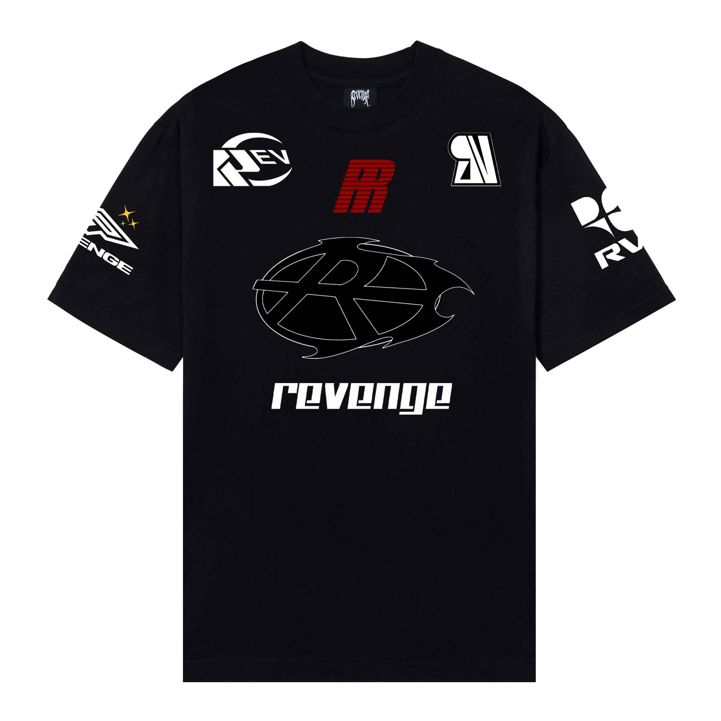 RACER PATCH TEE BLACK - Revenge Official product image