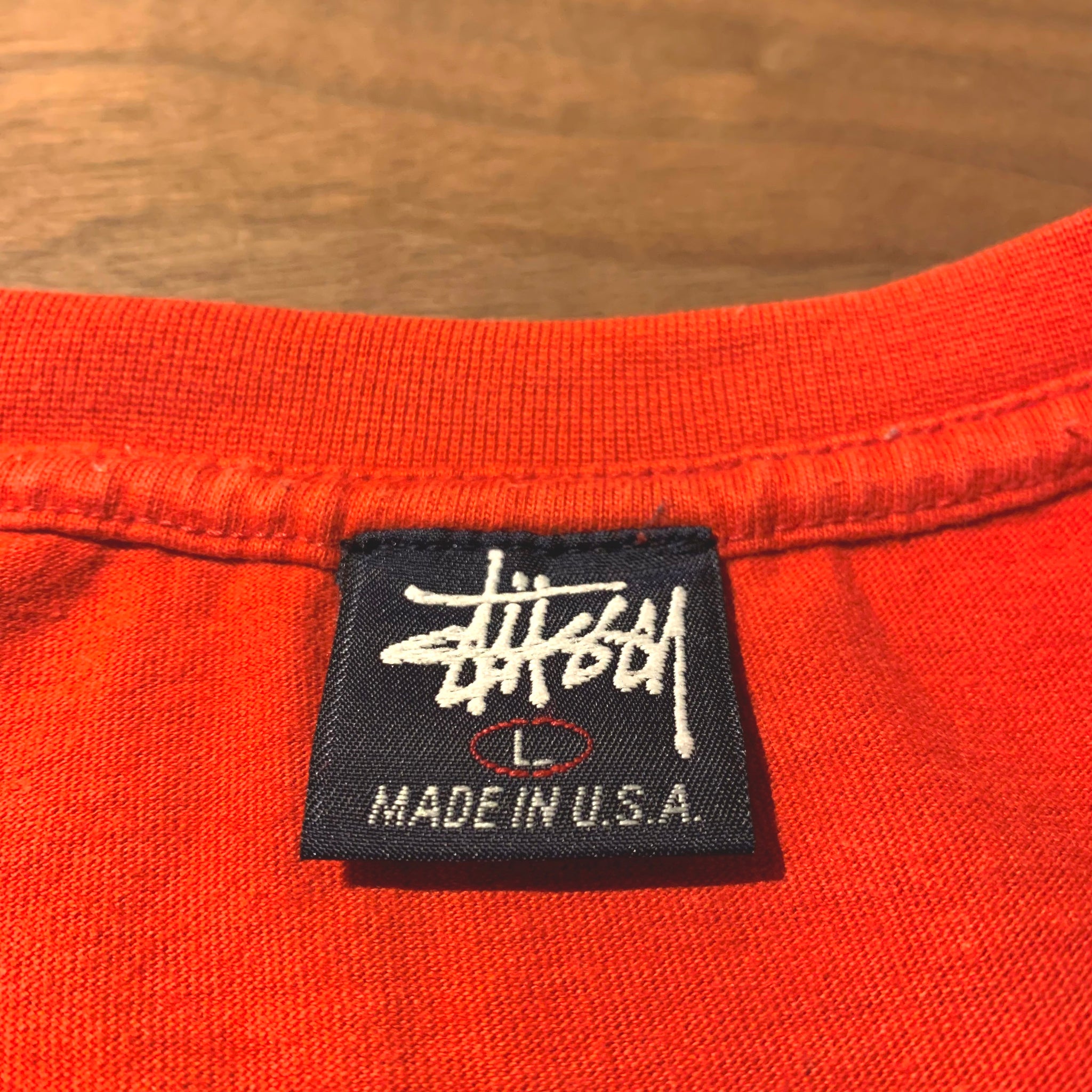 USA製 90´s STUSSY Shadow Man Hoodie-