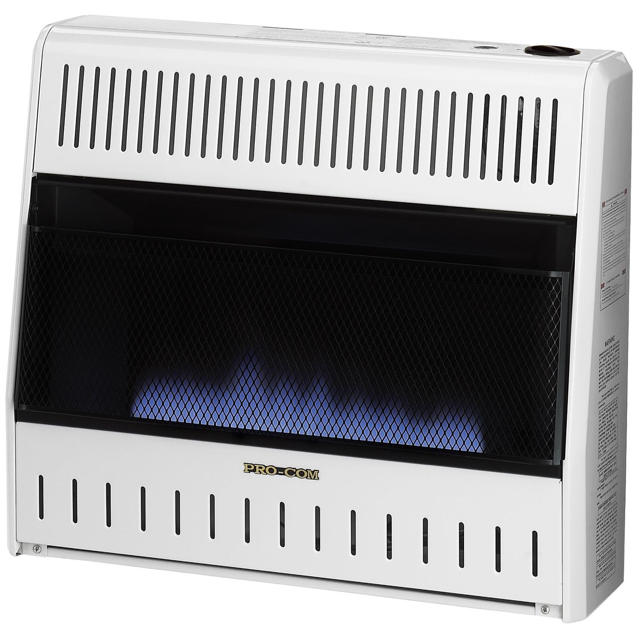 ProCom Ventless Natural Gas Blue Flame Space Heater - 30,000 BTU, Manu